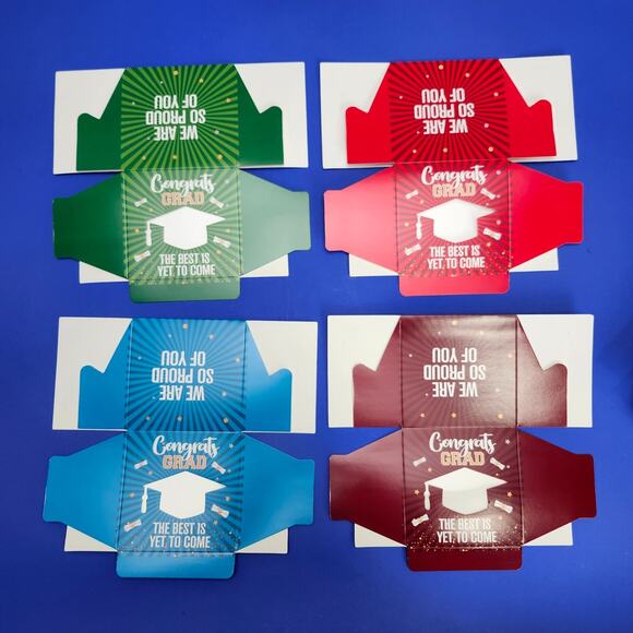 Unbranded | Art | Graduation Party Favor Box Red Blue Green Maroon ...